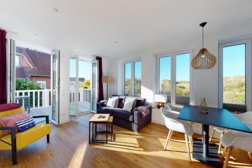 Langeoog Ferienwohnung Kapitänshaus Thule - Ankerplatz - Wohnzimmer