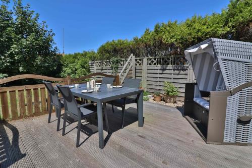 Langeoog Ferienwohnung Vermietung am Meer – Haus Dünenblume - Haus Dünenblume - Wohnung 3 - Terrasse