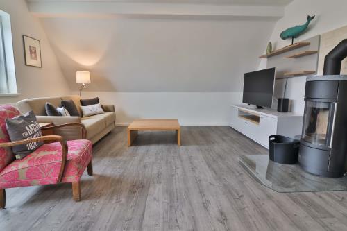 Langeoog Ferienwohnung Vermietung am Meer – Haus Dünenblume - Haus Dünenblume - Wohnung 3 - Wohnbereich