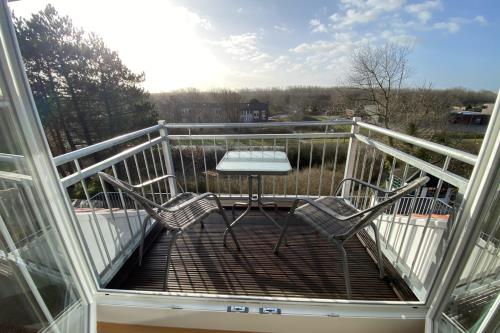 Langeoog Ferienwohnung Haus Hoogelucht - Swantje - FeWo Swantje Balkon