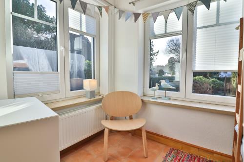 Langeoog Ferienwohnung Vermietung am Meer – Haus Seedüvel - Seedüvelchen - Schlafzimmer