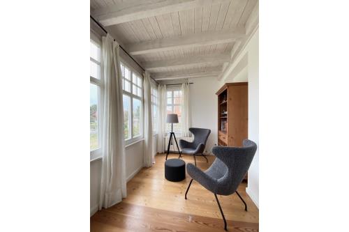 Langeoog Ferienwohnung meer Langeoog - oog een - Wohnen / Erker