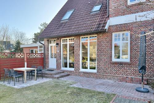 Langeoog Ferienwohnung meer Langeoog - oog twee - Terrasse und Haustür